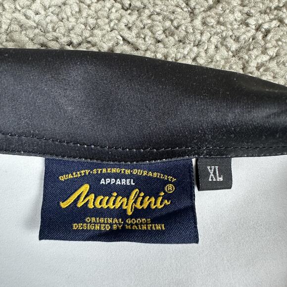 Mainfini Polo Shirt Mens XL White American Flag We The People USA Patriotic - Picture 4 of 9